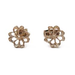 Tuotekuva Kultaiset kukkakorvakorut tapilla, halk. 7mm
