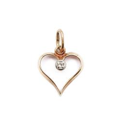 Tuotekuva Kultainen sydänriipus timanttilla 0.005ct