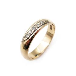 Tuotekuva Kultainen timanttisormus 5 x 0.005ct koko 16+