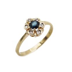 Tuotekuva Kultainen Diana sormus saf+tim. 0,04ct 17mm HK