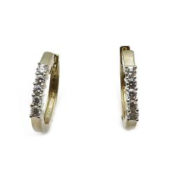 Tuotekuva Kultaiset timanttirenkaat korvakorut 0,2ct