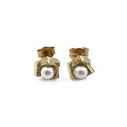 Tuotekuva Kultaiset helmikorvakorut 3.5mm tappi Tammen koru Oy