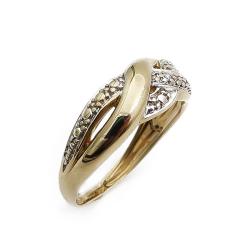 Tuotekuva kultainen timanttisormus 17mm 0,015ct