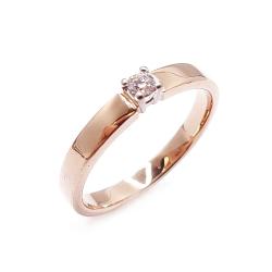 Tuotekuva Kultainen timanttisormus 16mm 0,05ct