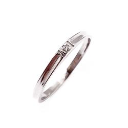 Tuotekuva Valkokultainen timanttisormus 0,01ct 16,5mm v.-79