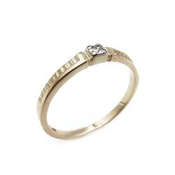 Tuotekuva Kuvioitu timanttisormus 0,02ct 17mm