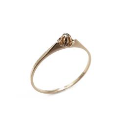 Tuotekuva Timanttisormus ranskalaisella istutuksella 0,005ct 17,5mm