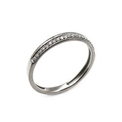 Tuotekuva Valkokultainen timanttirivisormus 20x 0,003ct 16mm