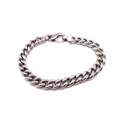 Tuotekuva Hopeinen panssariranneketju 20cm