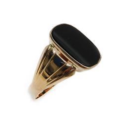 Tuotekuva Kultainen onyx sormus 21mm v.-94