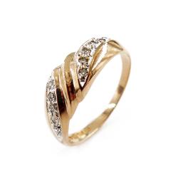 Tuotekuva Kultainen timanttisormus, 18mm, Tim. 0,05ct
