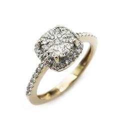 Tuotekuva Kultainen timanttisormus 0.28ct 15,0mm