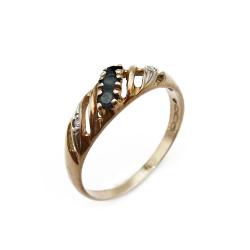 Tuotekuva Timanttisormus sinisafiireilla 0,01ct 17,5mm