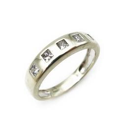 Tuotekuva Tim. 0,125ct valkokultasormus koko 16,0 lev.4mm