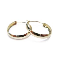Tuotekuva Kultaiset puolipyöreät renkaat 3x18mm