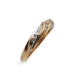Tuotekuva kultainen timanttisormus 17,5mm 0,05ct