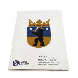 Tuotekuva Satakunnan maakuntaraha 5 € 2010 Proof alkuperäiskansiossa  – Suomen Rahapaja