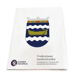 Tuotekuva Uudenmaan maakuntaraha 5 € 2011 Proof alkuperäiskansiossa – Suomen Rahapaja