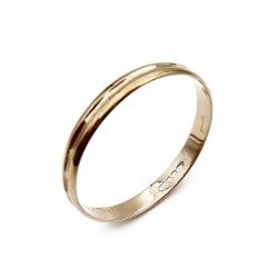 Tuotekuva Uritettu kultainen kihlasormus 23mm lev. 3,3mm