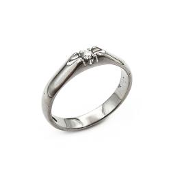 Tuotekuva Valkokultainen timanttisormus 0,05ct 18,25mm