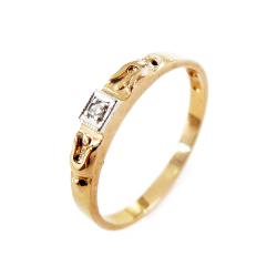 Tuotekuva 18K Kultainen timanttisormus, 16,75mm, Tim.0,002ct