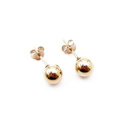Tuotekuva Kultaiset pallo tappikorvakorut 6mm