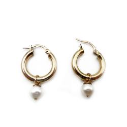 Tuotekuva Kultaiset 6 mm helmikorvakorut tai renkaat 2,5x16mm