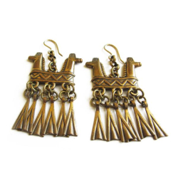 Tuotekuva Kalevala Koru Kaksipäinen Hevonen-korvakorut, pronssi