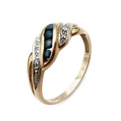 Tuotekuva Timanttisormus sinisin kivin 0,03ct 17mm