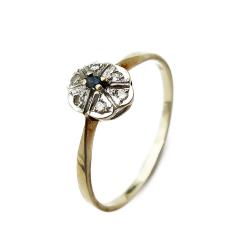 Tuotekuva Timanttisormus sinisellä kivellä 0,03ct 17mm