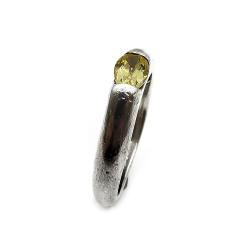 Tuotekuva Hopeinen sormus kelt.kivi 17mm