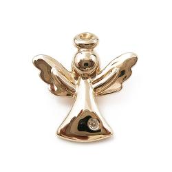 Tuotekuva Kultainen siro enkeliriipus 0,005ct timantilla