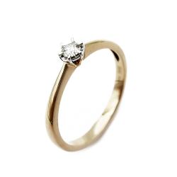Tuotekuva Timanttisormus solitaire 0,1ct 18mm