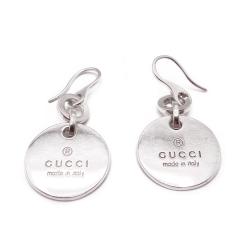 Tuotekuva Gucci Trademark Round Drop -hopeakorvakorut 925, 44 mm