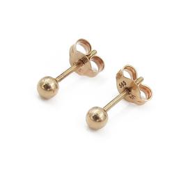 Tuotekuva Kultaiset pallotappikorvakorut 585, 2,9 mm