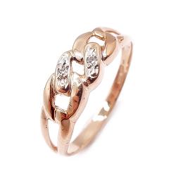 Tuotekuva HJS timanttisormus 0,01 ct, 14K kultaa, 17,75 mm