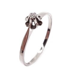 Tuotekuva 18k timanttisormus 0,02ct v.-79 16,5mm