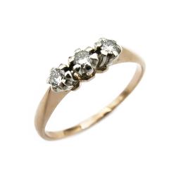 Tuotekuva Kultainen timanttisormus yht. 0,06ct 17,5mm