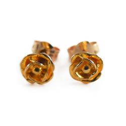 Tuotekuva 14K kultaiset ruusukorvanapit 585, 5,5 mm