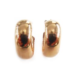Tuotekuva 14K kultaiset leveät korvarenkaat 14 × 6,5 mm