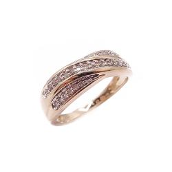 Tuotekuva Kultainen timanttisormus 0,15 ct, 585-kulta, 17,75 mm