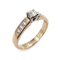 Tuotekuva 18K Sandberg timanttisormus 0,42ct 18,5mm
