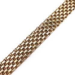 Tuotekuva 18k 13,8mm X-lenkki rannekoru 19cm