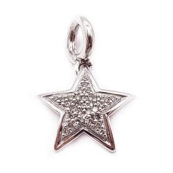 Tuotekuva Valkokultainen timanttitähtiriipus 0,15ct