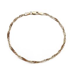 Tuotekuva Kultainen kierreketju 18,5cm, leveys 2,4mm