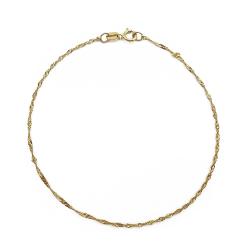 Tuotekuva Kultainen kierreranneketju 17,5cm, leveys 1,1mm