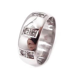 Tuotekuva Nummen Koru valkokultainen timanttisormus 0,06 ct, 16 mm