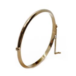 Tuotekuva Esko Mustonen kultainen saranoitu rannerengas 14K, 50 × 57 mm, 1989