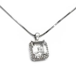 Tuotekuva Kultajousi 14K valkokultainen timanttiriipus venetsiaketjulla 0,20 ct, 36 cm