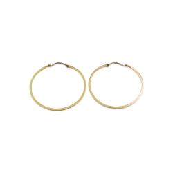 Tuotekuva Kultaseppä Ailio kultaiset kuvioidut rengaskorvakorut 14K, 23 mm